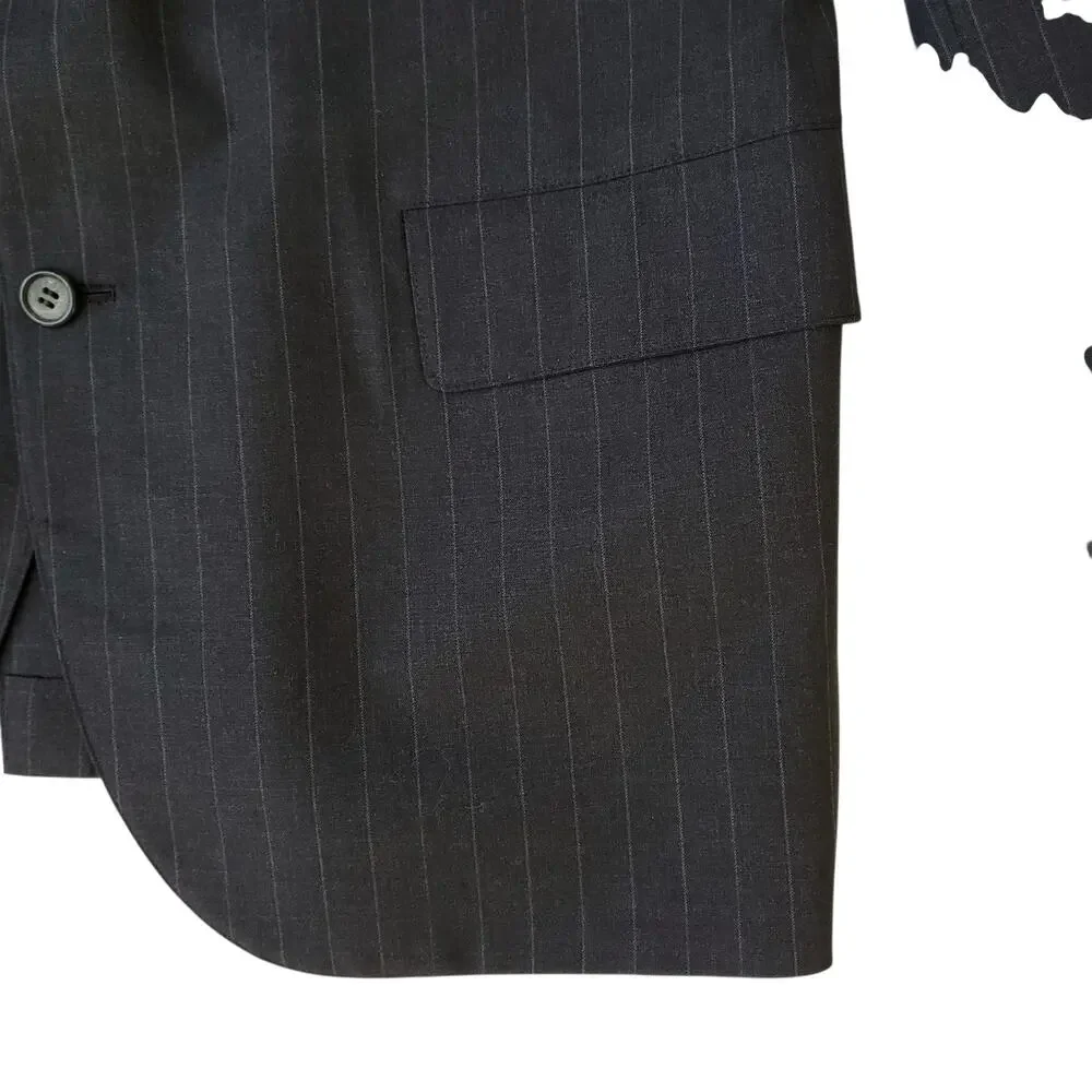 Vintage Brooks Brothers Wool Jacket Blazer Sport Coat Wool Stripe Gentleman 41R